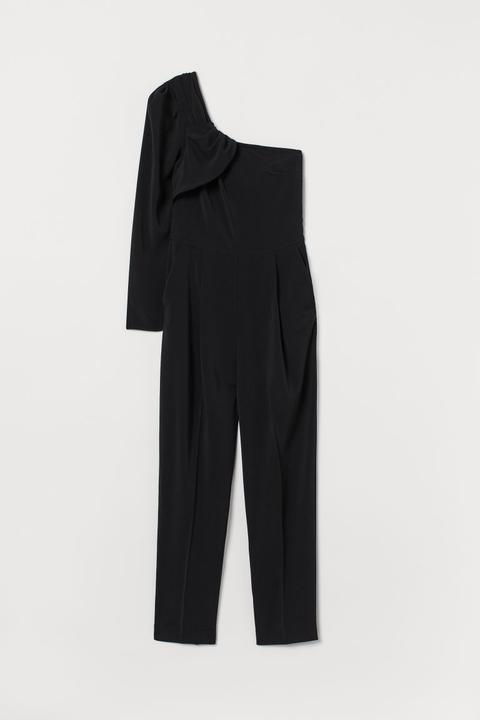 Combi-pantalon Asymétrique - Noir