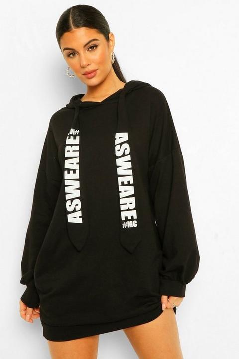 Robe Sweat Oversize - Noir - S, Noir