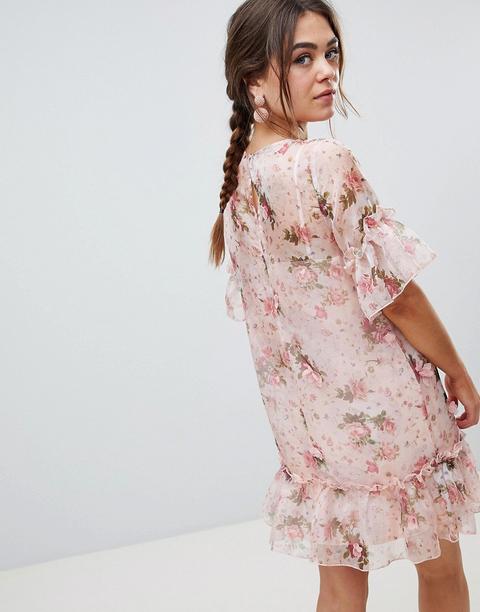 asos 3d floral dress