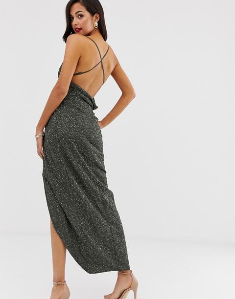drape maxi dress