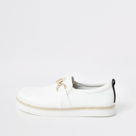 river island slip on trainers