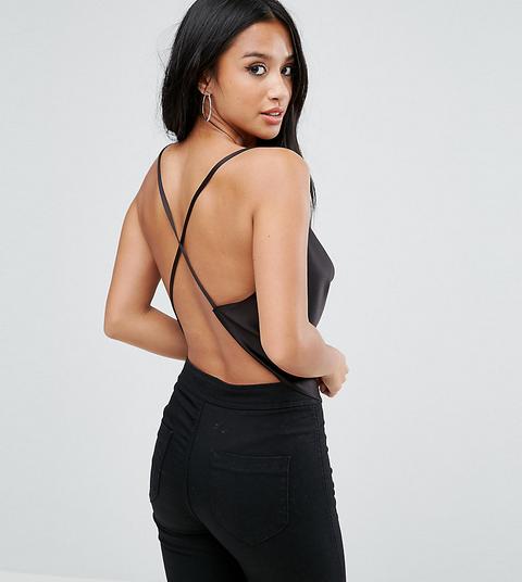cowl neck backless top