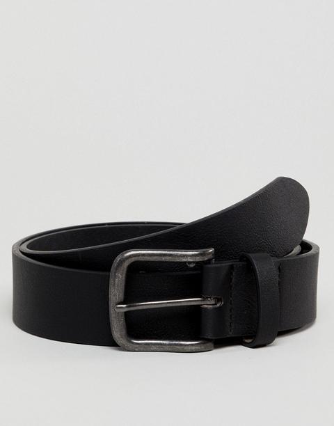 New Look Faux Leather Belt In Black