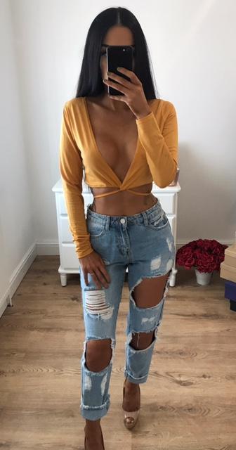 Luisa Ripped Boyfriend Jeans (sale)