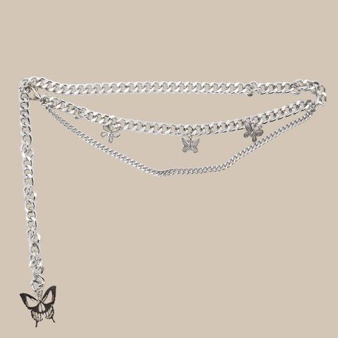 Butterfly Charm Chain Belt