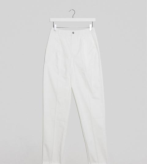 Pantalones Chinos En Color Crema De Asos Design Tall-blanco