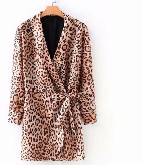 Blazer Leopardato A Vestito