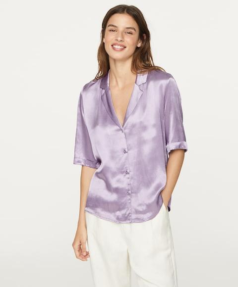 camisa satinada