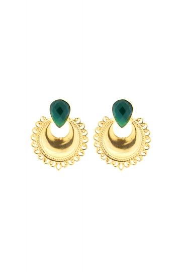 Pendientes Green Abanico