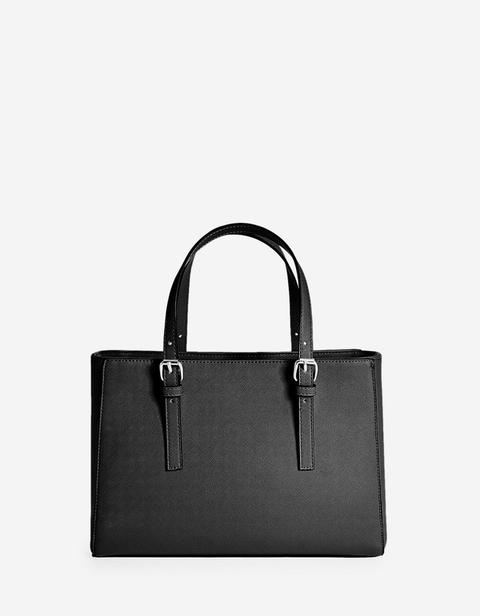 Borsa Tote Media Nero