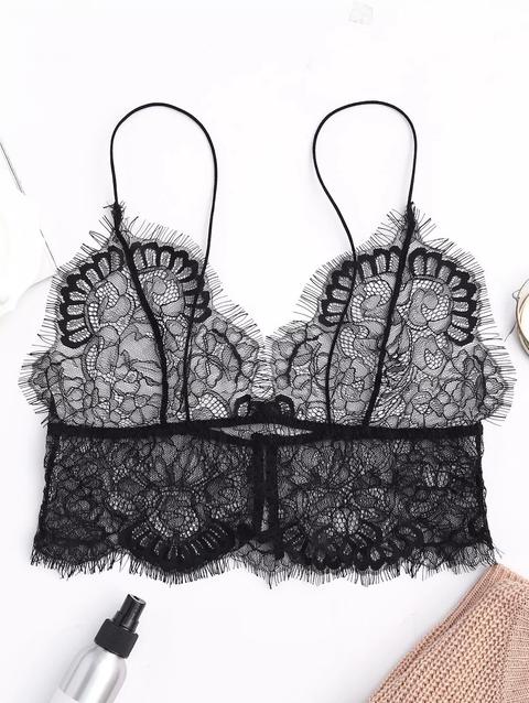 Bralette A Lunga Ciglia Del Ciglio Del Pizzo