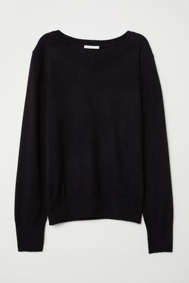H & M - Pullover In Misto Lana - Nero