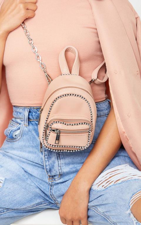 Blush Ball Chain Border Mini Rucksack