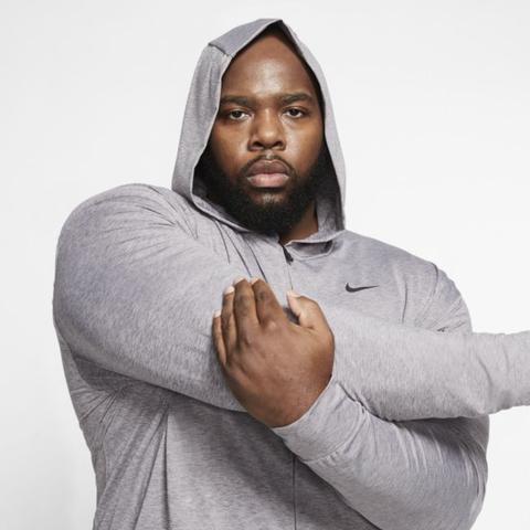 Nike Dri-fit Men's Full-zip Yoga Training Hoodie - Grey from Nike