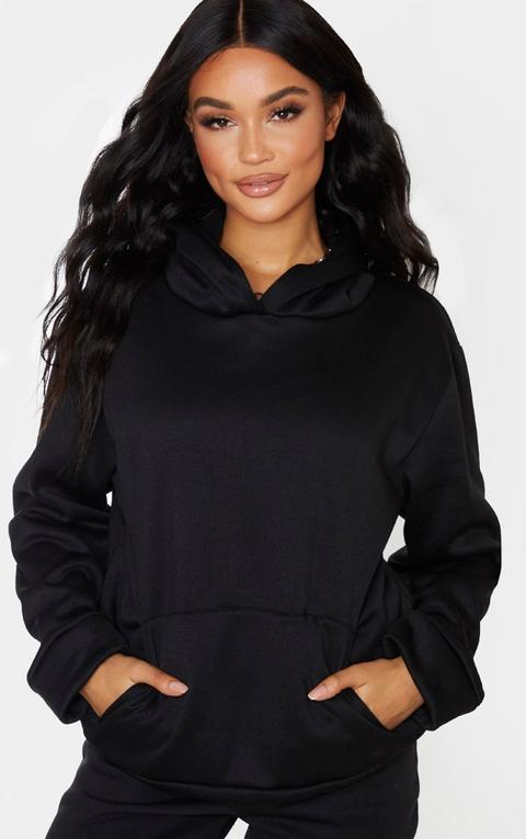 Hoodie En Polaire Noir, Noir