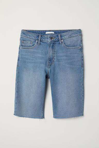 H & M - Shorts In Jeans Al Ginocchio - Blu