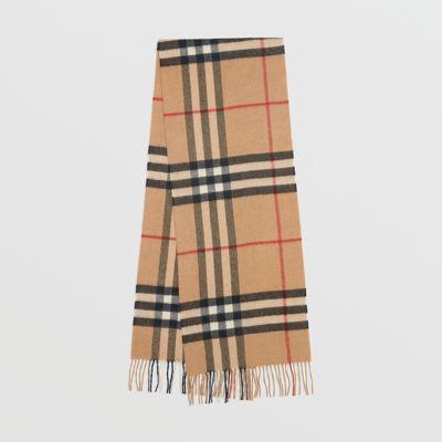 Classica Sciarpa In Cashmere Con Motivo Tartan