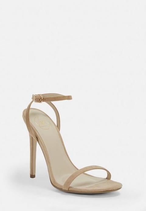 Nude Barely There Heels, Nude