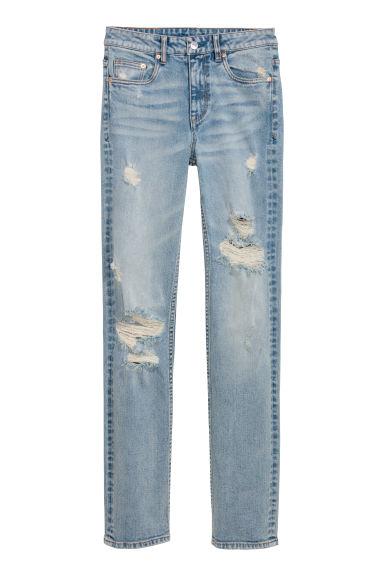 H & M - Straight High Jeans - Blu