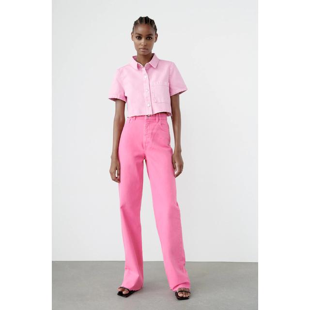 Jeans Wide Leg Color from Zara on 21 Buttons