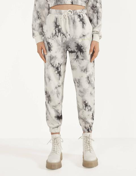 Jogging Trousers With A Tie-dye Print