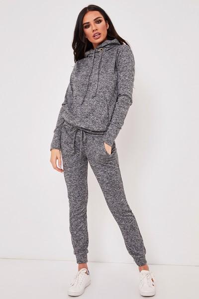 Melany Charcoal Grey Loungewear Set