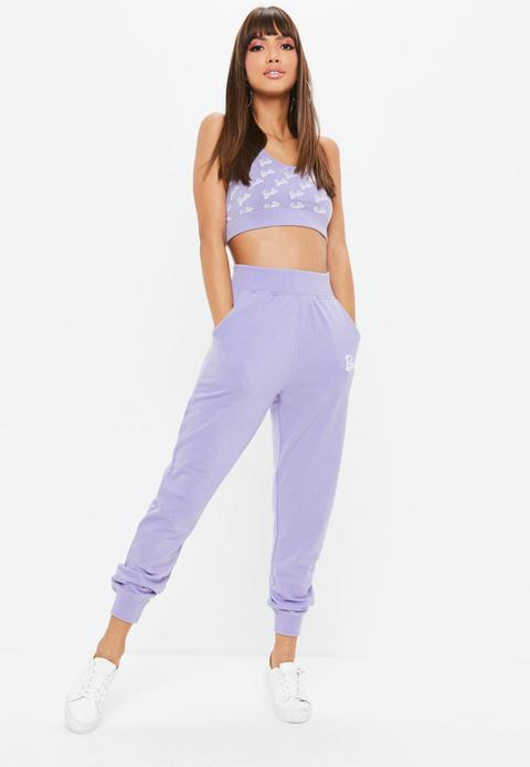 Barbie X Missguided Purple Joggers, Purple