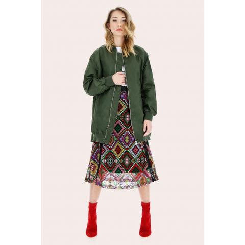 Bomber Oversize A Tinta Unita