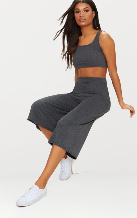 Charcoal Basic Culotte