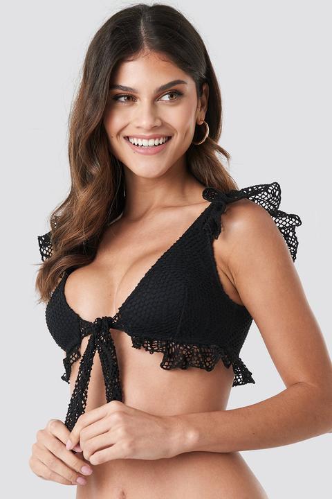 Flywheel Detailed Bikini Top Black