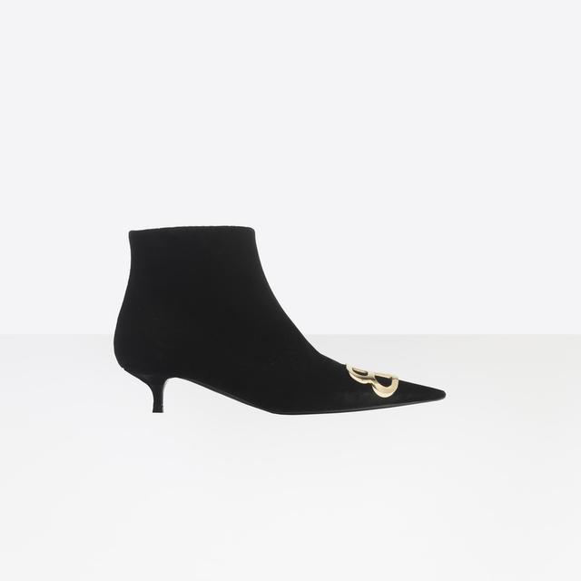 Extreme Pointed Toe Velvet Booties from 