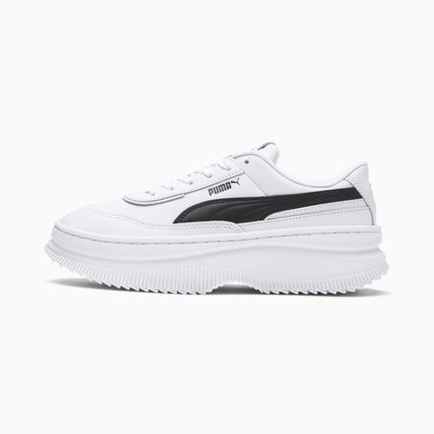 Zapatillas Para Mujer Deva Leather, Blanco/negro, Talla 35.5 | Puma Mujeres