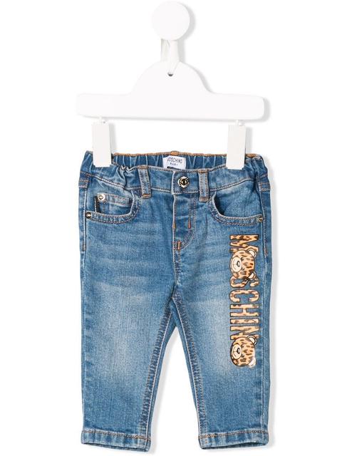 moschino logo jeans