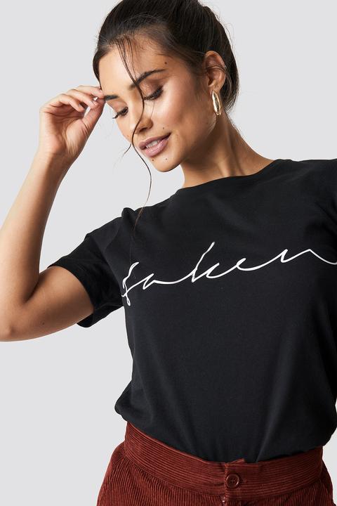 Taken Basic Tee Schwarz