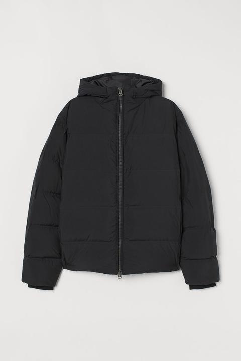 Doudoune À Capuche - Noir