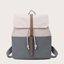 Mochila De Lona En Dos Tonos
