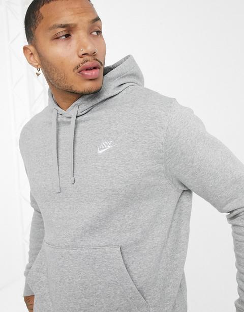 Sudadera Con Capucha En Gris Club De Nike