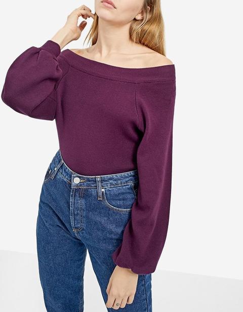 Maglia Off-shoulders Viola