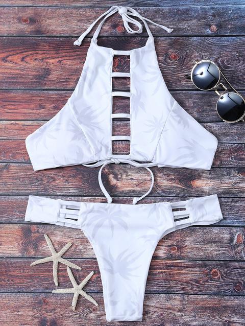 Ladder Cutout Halter Bikini