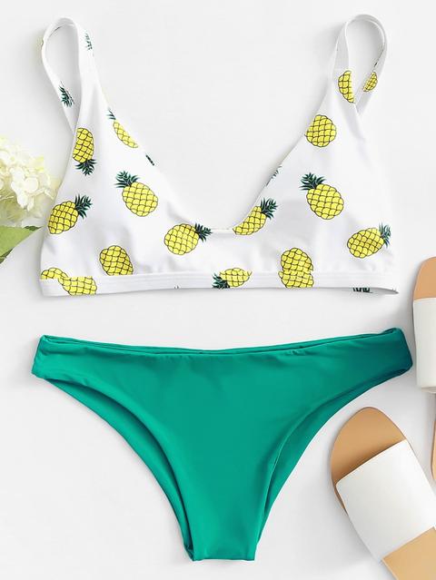 Bikini Con Stampa Ananas