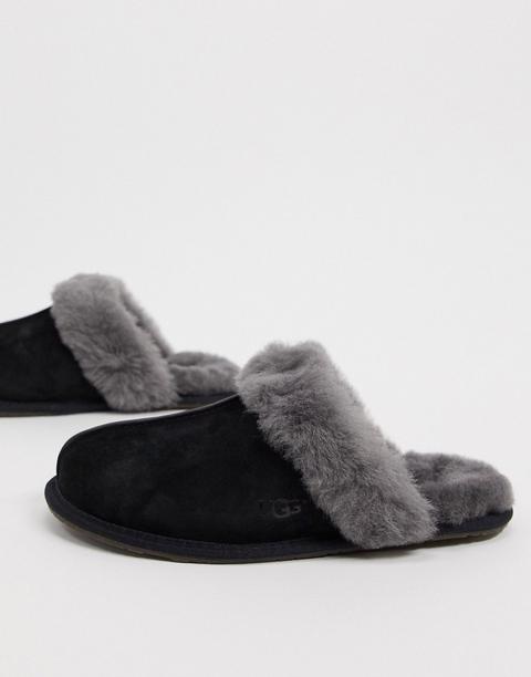 Ugg Scuffette Ii Slippers In Black And Grey