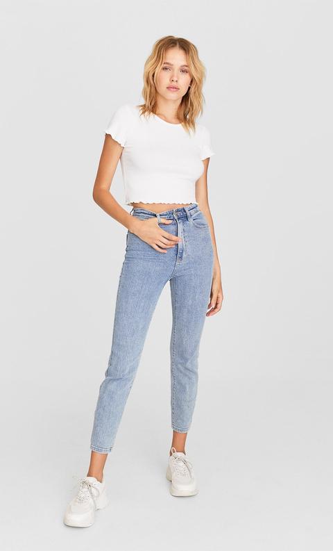 Mom-jeans Im Slim-fit Denim
