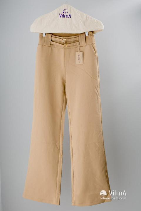 Pantalon Beige Ancho