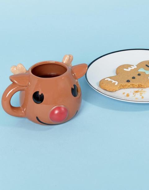 Taza Navideña Que Cambia Con El Calor Con Diseño De Rudolph De Paladone