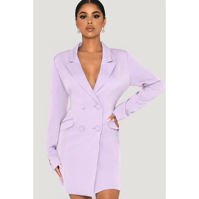 blazer dress lilac