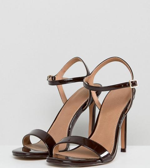 Sandalias De Ancho Especial Con Tacón Y Diseño Minimalista Hands Down De Asos