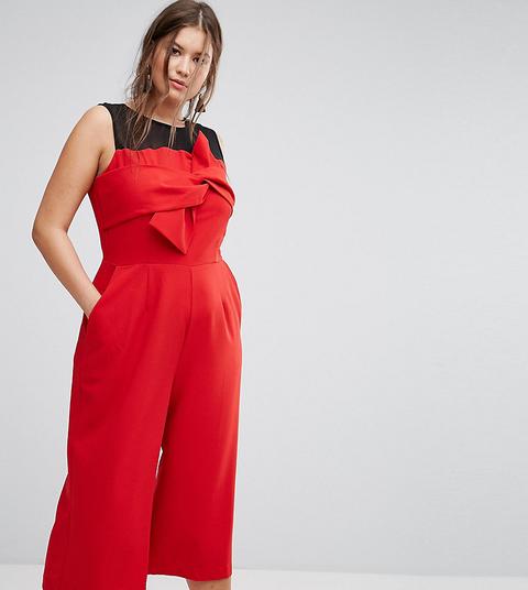 red bow jumpsuit