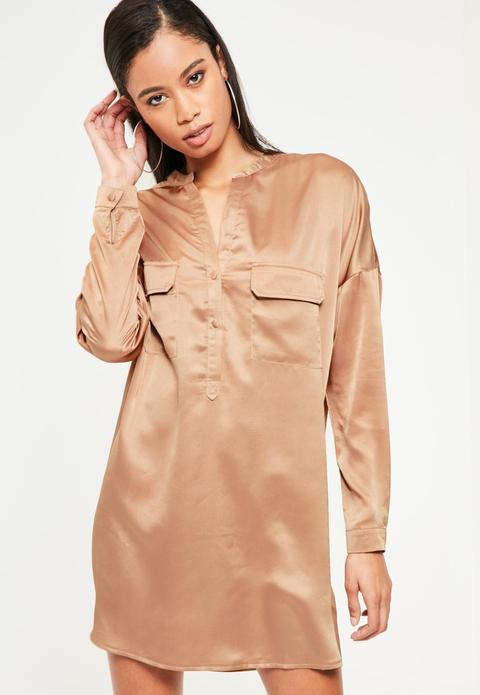 Rose Gold Shirt Dress