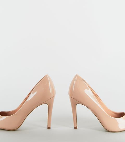 new look cream heels