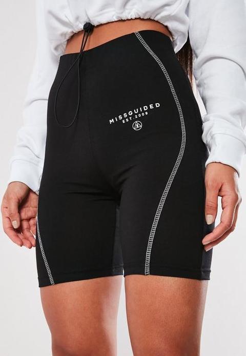 missguided black cycling shorts